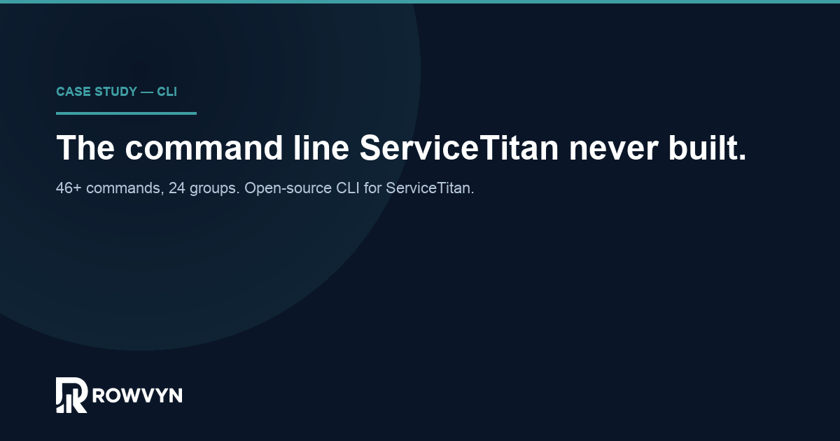 ServiceTitan CLI Case Study | Rowvyn